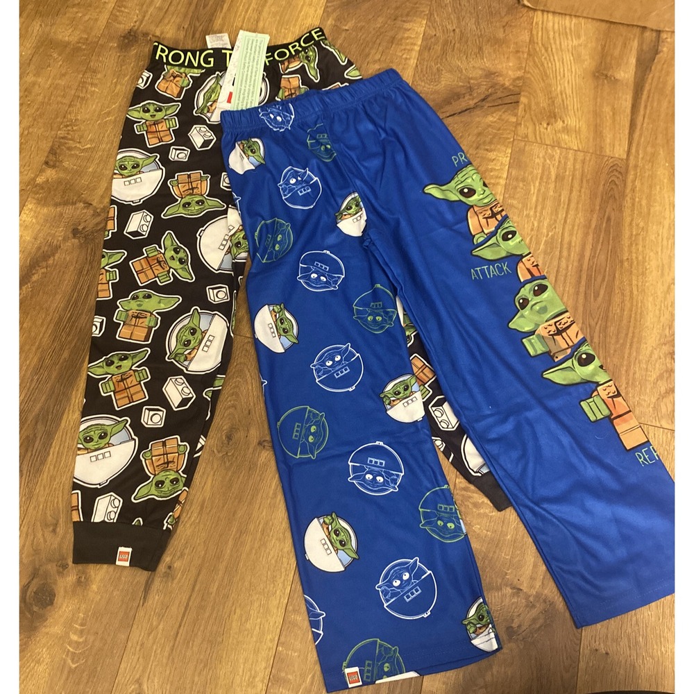LEGO Disney Star Wars Baby Yoda Boys PJ Pants Size 6/7 2 Pack Of Pants‎